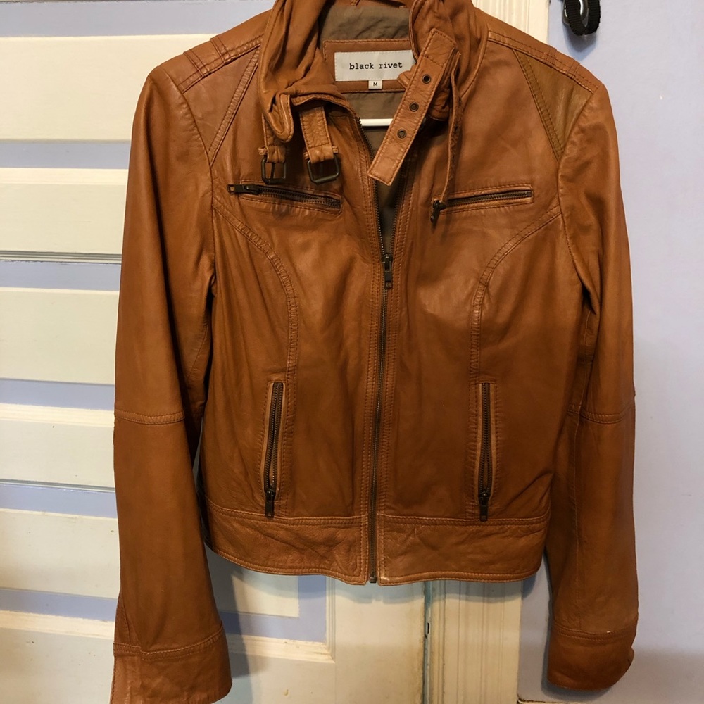 Black Rivet Leather jacket